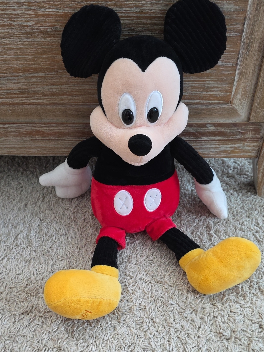 Disney Mickey Mouse Plush - Black, Red, Yellow, White